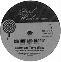 Paulette Tee & Tanya 'Sweet Tee' Winley: Rhymin' And Rappin' (Winley) 12'